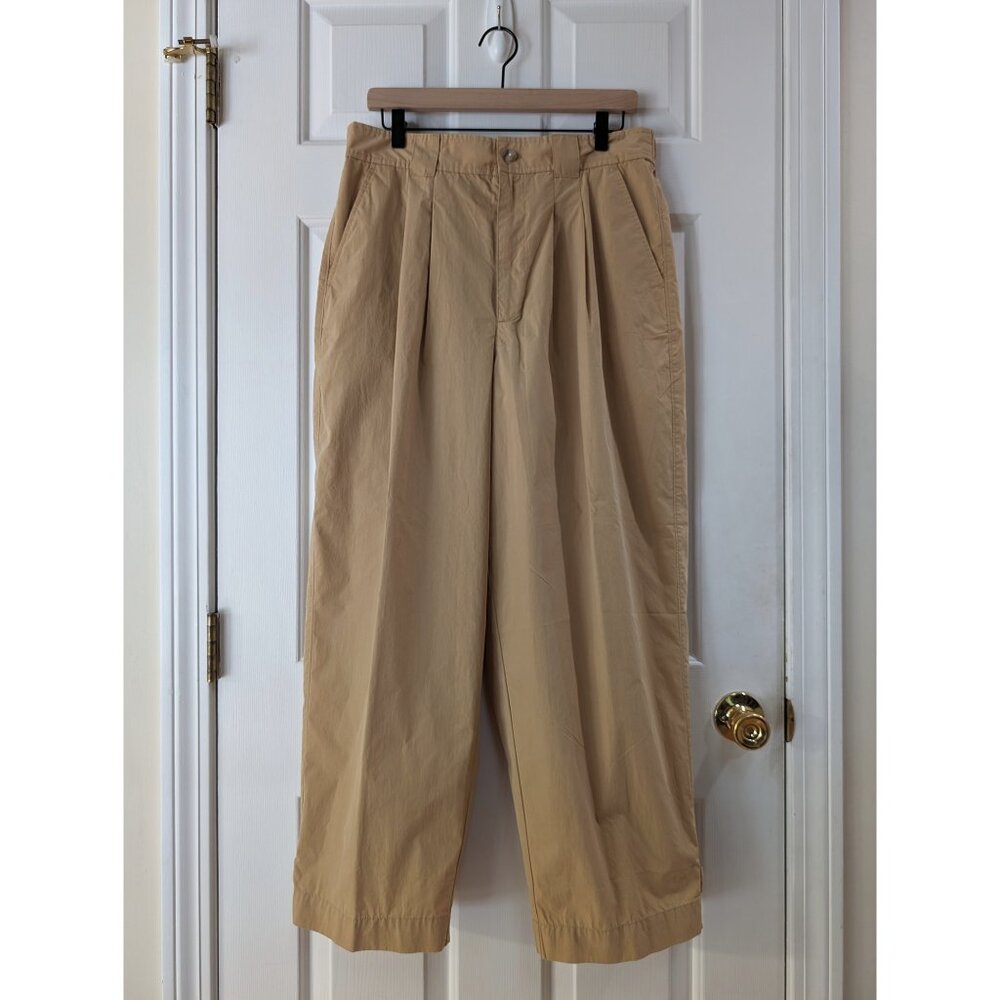 NWT Madewell Pleated Pull-On Balloon Pants Tan